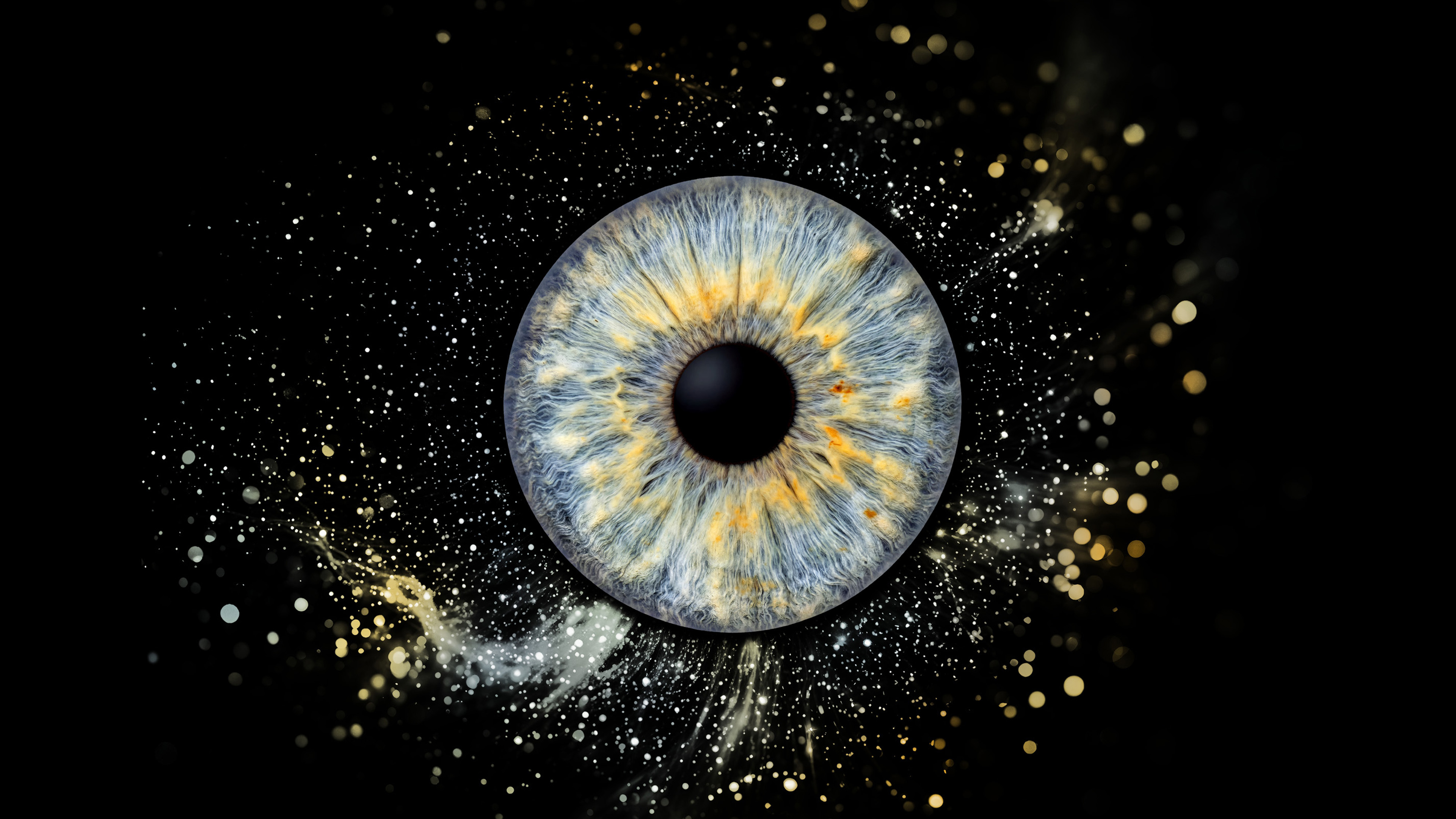 Goldenes Iris-Motiv